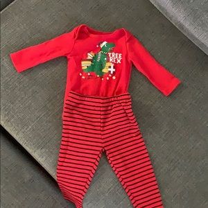 Boys Trex Christmas Shirt/Pant